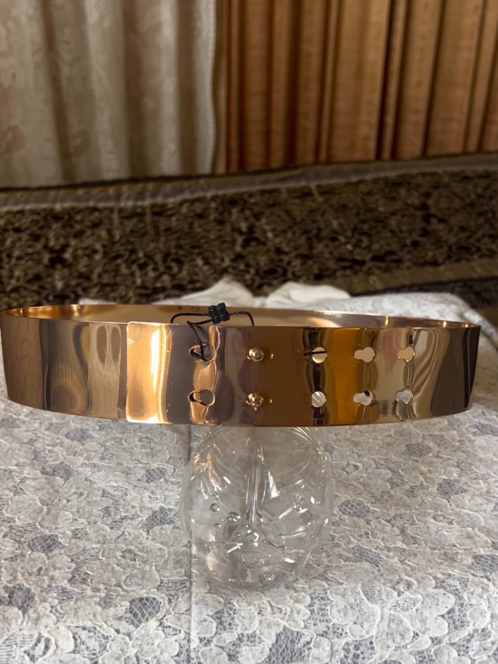 New* BCBGMAXAZRIA GOLD BELT SIZE SMALL